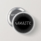 Namaste Ronde Button 5,7 Cm (Voorkant /achterkant)