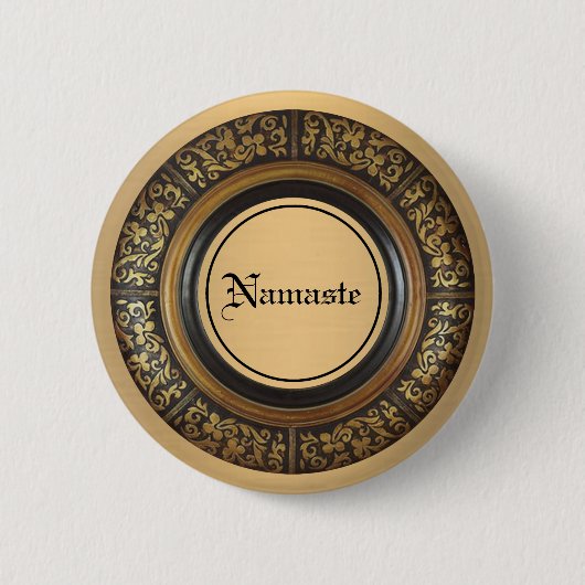 Namaste Ronde Button 5,7 Cm (Voorkant)