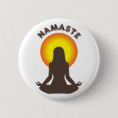 Namaste Ronde Button 5,7 Cm (Voorkant)