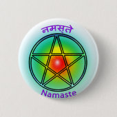 Namaste Ronde Button 5,7 Cm (Voorkant)