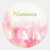 Namaste Ronde Sticker (Voorkant)