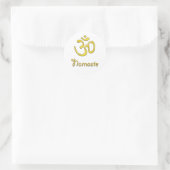 namaste ronde sticker (Tas)