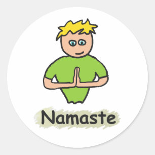 Namaste Ronde Sticker