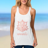 Namaste Roos Gold Lotus Flower Yoga Tanktop
