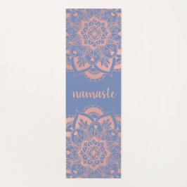 Namaste Roos Gold Mandala Flower Blue Yogamat