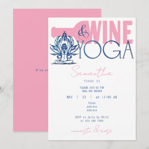 Namaste & Roos Minimal Wine & Yoga Brunch Verjaard Kaart