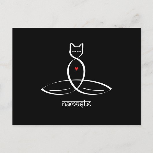Namaste - Sanskrietstijltekst. Briefkaart (Voorkant)