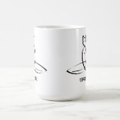 Namaste - Sanskrietstijltekst. Koffiemok (Center)