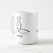 Namaste - Sanskrietstijltekst. Koffiemok (Voorkant links)