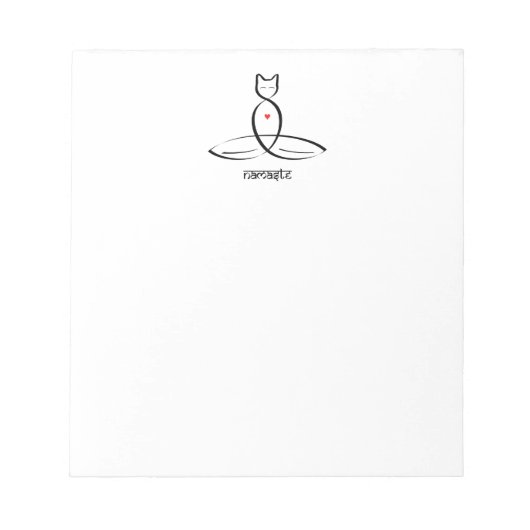 Namaste - Sanskrietstijltekst. Notitieblok (Voorkant)