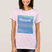 Namaste Serene sky white T-Shirt (Voorkant)