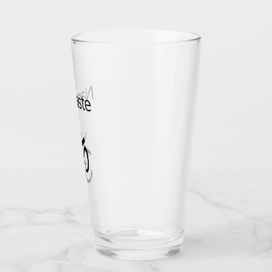 Namaste Simple Black Om Symbol Glas (Links)