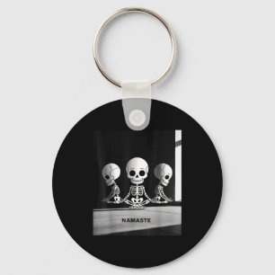 Namaste Skeletten Yoga Liefhebber Voor Yogi Workou Sleutelhanger