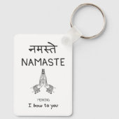 Namaste Sleutelhanger (Achterkant)