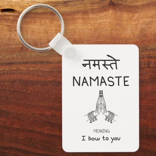 Namaste Sleutelhanger (Voorkant)