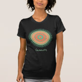 namaste slogan met mandala design mint Indiaas T-shirt (Voorkant)