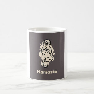 Namaste Sloth Yoga en Meditatie met schattig dier Koffiemok