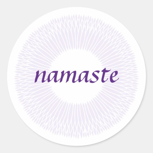 Namaste Small Round Sticker (Voorkant)
