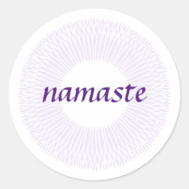 Namaste Small Round Sticker
