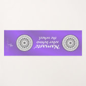 Namaste Sober Behin het Paars van het wiel Yogamat (Voorkant (horizontaal))