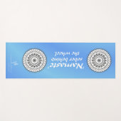 Namaste Sober Driving Blue Yogamat (Voorkant (horizontaal))