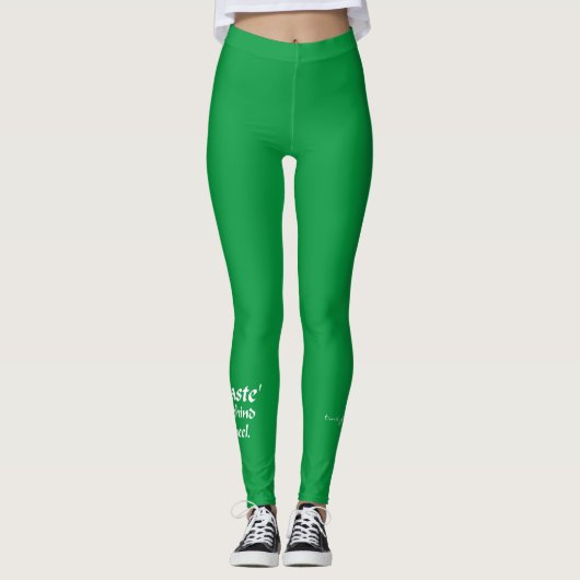 Namaste Sober Driving Green Leggings (Voorkant)