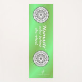 Namaste Sober Driving Green Yogamat (Voorkant)
