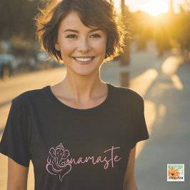 Namaste spiritueel geschenk meditatie yogi meisje t-shirt