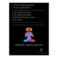 Namaste, Sportouders Neon Rode en Blauwe Voetbal