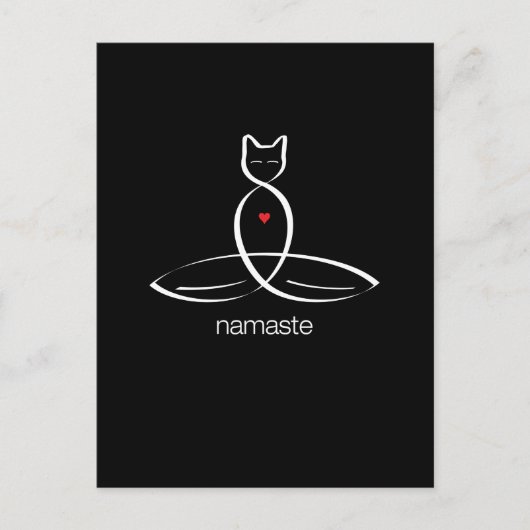 Namaste - Standaard stijltekst. Briefkaart (Voorkant)