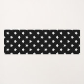 Namaste sterren zwart en roze met aangepaste naam yogamat (Achterkant (horizontaal))