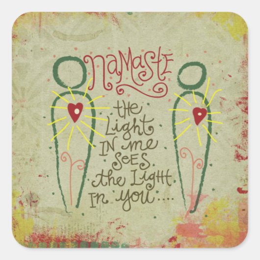 Namaste sticker (Voorkant)