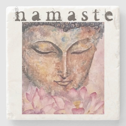 Namaste Stone Onderzetter (Voorkant)