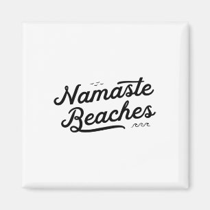 Namaste Stranden Schattige Grappige Yoga Zomer Str Magneet