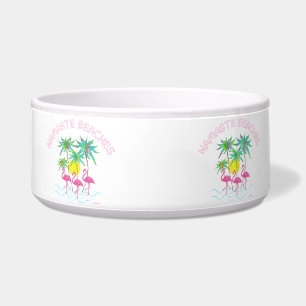 Namaste strandt Yoga Tropic Cute Doggie Graphic Voerbakje