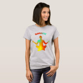 namaste strokleurstof t-shirt (Voorkant volledig)