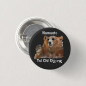 Namaste Tai Chi Qigong Beer Ronde Button 3,2 Cm (Voorkant /achterkant)