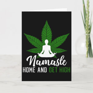 Namaste Thuis En Word Hoge Stoned Yoga  Kaart