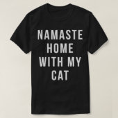 namaste thuis met mijn kat t-shirt (Design voorkant)