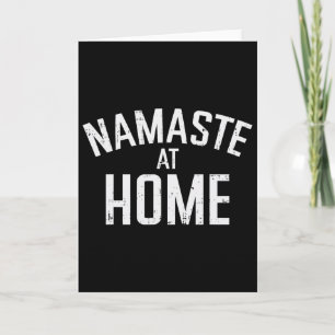 Namaste Thuis Yoga Quarantaine Grappig Sociale Afs Kaart