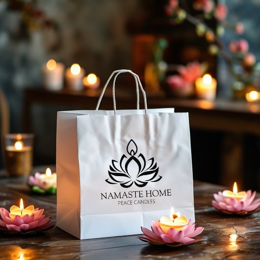 Namaste Thuiskaars Small Business, Aangepast Groot Rubberstempel