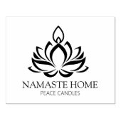 Namaste Thuiskaars Small Business, Aangepast Groot Rubberstempel (Afrduk)