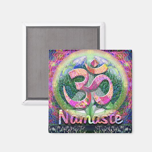 Namaste Tree of Life Vredessymbool Magneet (Voorkant / Achterkant)