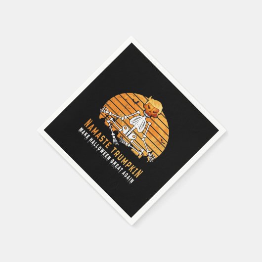 Namaste Trumpkin maakt Halloween weer geweldig Med Servet (Hoek)