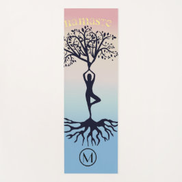 Namaste Typografie Aangepaste Yoga Mat