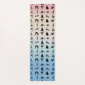 Namaste Typografie Aangepaste Yoga Mat (Achterkant)