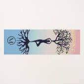 Namaste Typografie Aangepaste Yoga Mat (Voorkant (horizontaal))