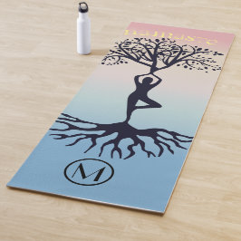 Namaste Typografie Aangepaste Yoga Mat
