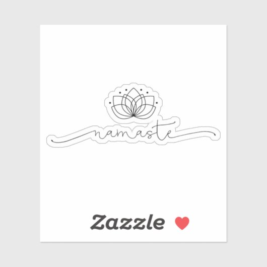 Namaste Typografie Sticker (Vel)
