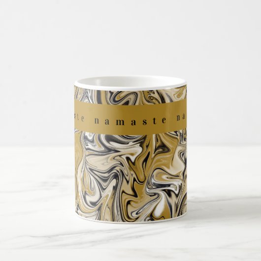 Namaste Typography Swirl Pattern Koffiemok (Center)